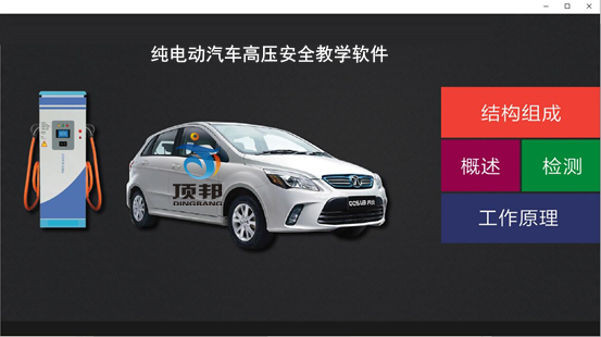 純電動汽車高壓安全教學(xué)軟件