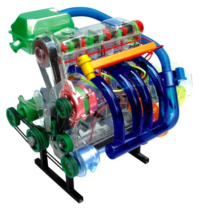 桑塔納發(fā)動(dòng)機(jī)模型