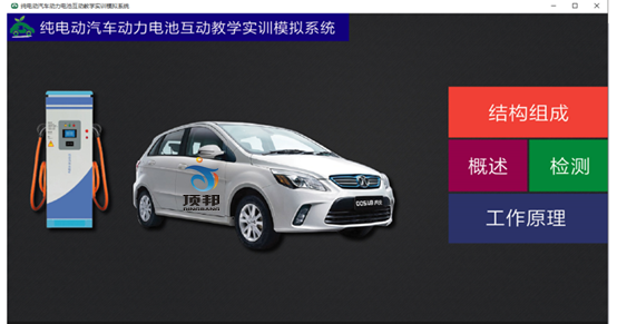純電動(dòng)汽車(chē)動(dòng)力電池教學(xué)軟件