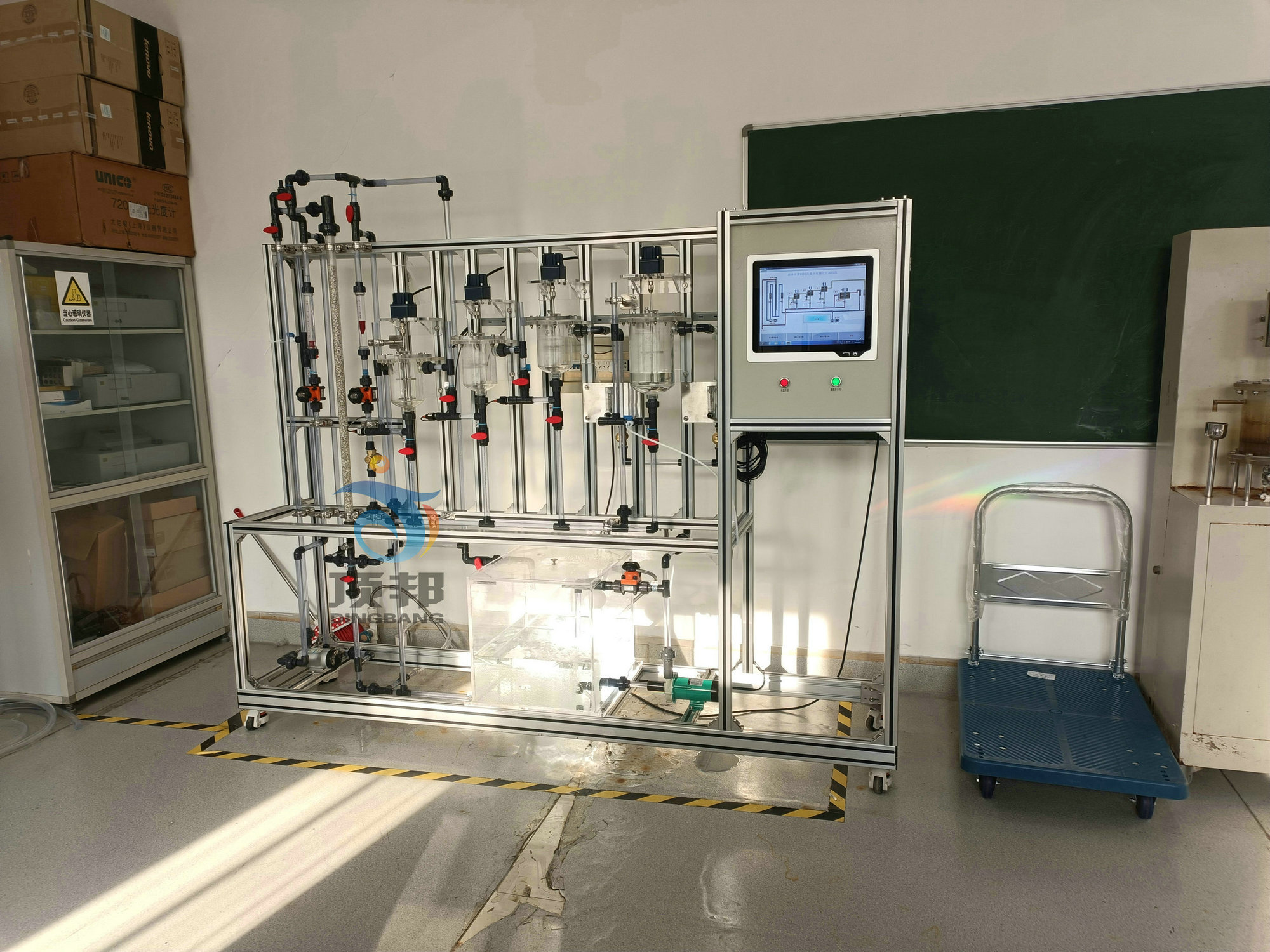 青島科技大學(xué)停留時(shí)間分布與反應(yīng)器實(shí)驗(yàn)裝置(圖3)